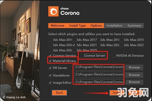 【CR 12 渲染器】Chaos Corona 12 for 3DS MAX 2016-2025 中文版安装图文教程