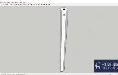 使用sketchup繪制簡(jiǎn)單的2B鉛筆模型？