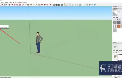 Sketchup中扇形的绘制步骤