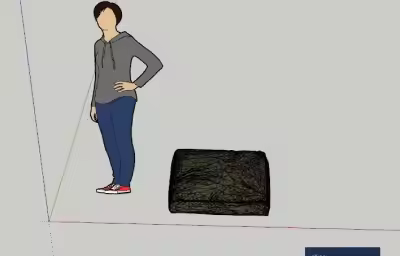 草图大师去掉物体上一堆黑线？