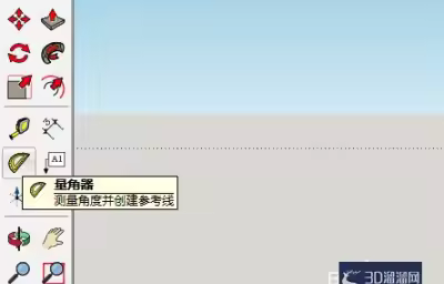 草图大师怎么测量现有模型的角度？