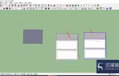 SketchUp如何进行体块的移动复制？