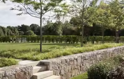 园林挡土墙的景观艺术性