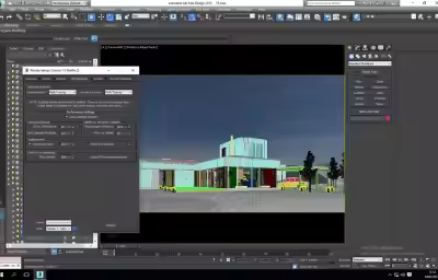 3Dmax掩土别墅场景如何制作？