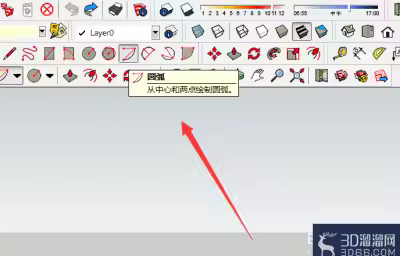 SketchUp怎么画圆弧？