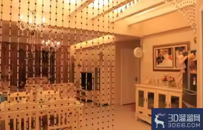 2房2廳美式鄉(xiāng)村風(fēng)裝修效果展示