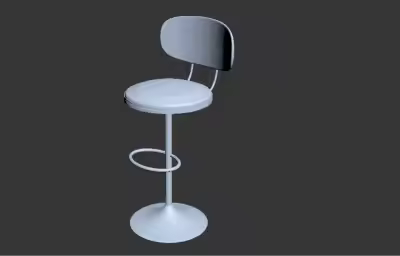 3dmax如何制作高脚凳模型？
