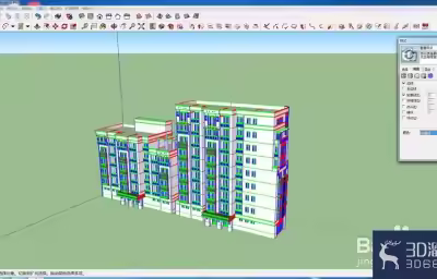 SketchUp如何改变边线颜色？
