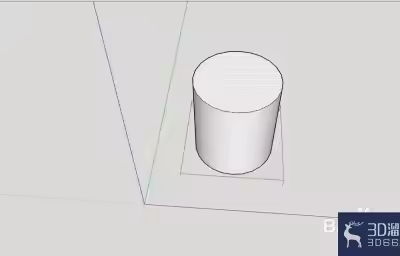 SketchUp怎么做下宽上窄的柱子？
