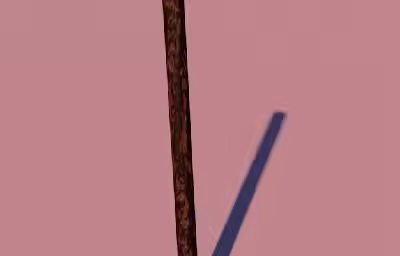 C4D如何制作一条木棍？