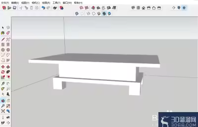 sketchup怎么绘制茶几模型？