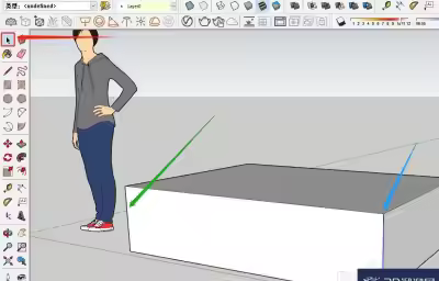 SketchUp怎么均分模型？