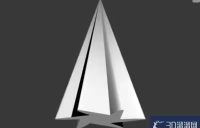 3Dmax怎么制作六圆角星椎体模型？