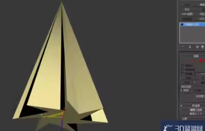 3Dmax如何制作七角扭曲星椎体？