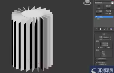 3Dmax如何制作二十一角星柱？