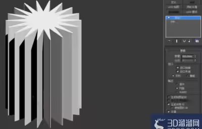 3Dmax如何制作十八圆角星柱？