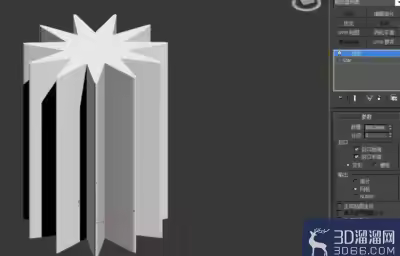 3Dmax如何制作十一圆角星柱？