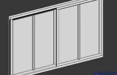 3Dmax如何制作推拉窗？