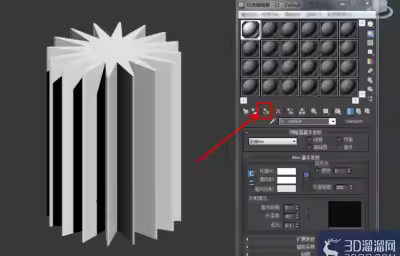 3Dmax如何制作十六圆角星柱？