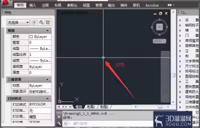 CAD怎么设置十字光标颜色？