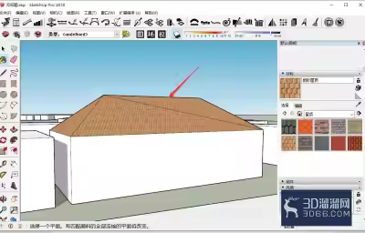 SketchUp怎么生成坡屋顶模型？