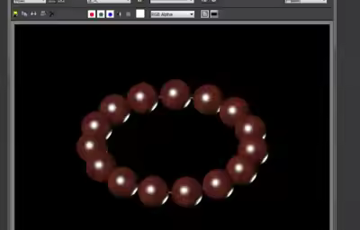 3Dmax如何制作紫檀手串？