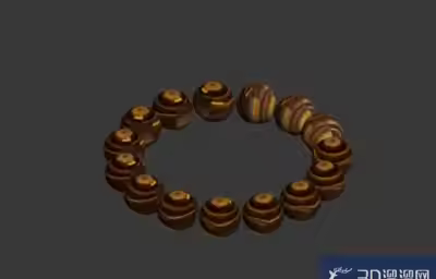 3Dmax如何制作手串？