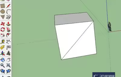 sketchup使用技巧之量角器工具