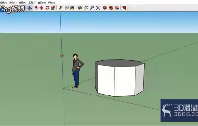 SketchUp中如何柔化边线？