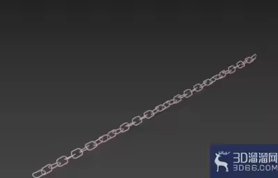 3dmax如何绘制一条锁链？