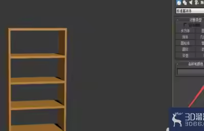 3dmax建模-储物架模型