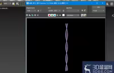 3Dmax建模DNA分子链