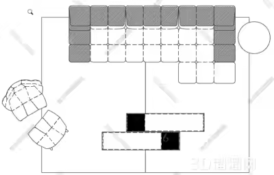 如何利用CAD在图纸中填充家具?