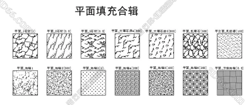 如何在CAD中使用大理石填充图案?