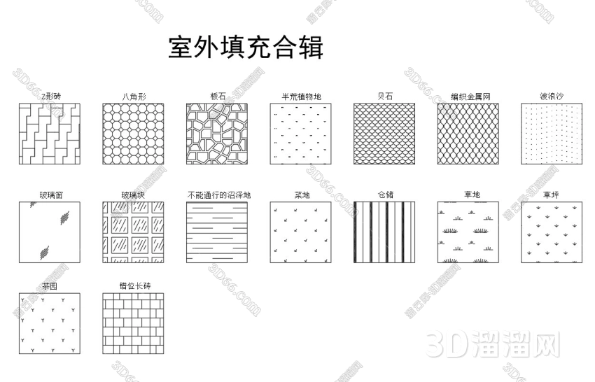 CAD软件中石材纹理填充图案的应用? CAD软件中石材纹理填充图案的应用?