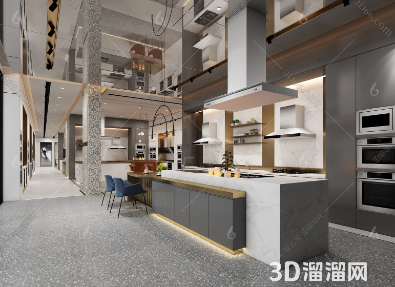 创意设计与功能融合，打造抽油烟机模型展厅的艺术空间
