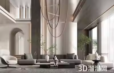 复式客厅设计灵感：空间层次感与现代美学的完美融合