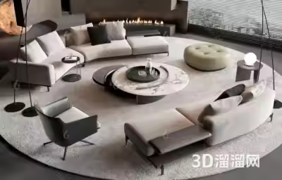 圆形沙发设计灵感：打造舒适与美观的家居焦点