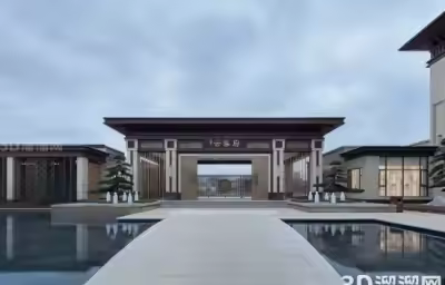 浅山雅韵，东方的高级灰：江华双龙云溪府售楼处设计案例
