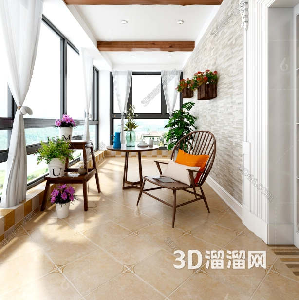 怎么挑选适合阳台的瓷砖贴图？