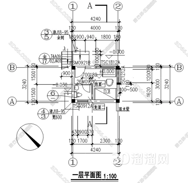 卫生间施工图纸设计要点