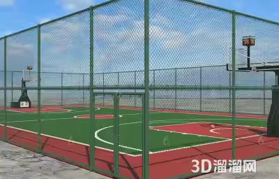 室外篮球场地面材质贴图选择