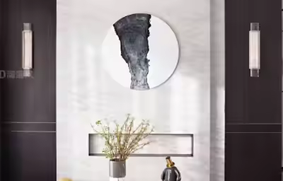 以水墨为题，打造简雅水墨风的艺术居所：观澜大院样板房B户型设计案例