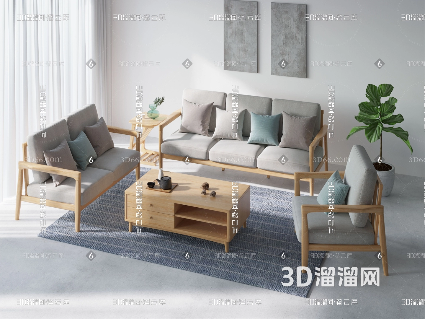 沙发和茶几怎么搭配？沙发茶几搭配的四大技巧-3d溜溜网