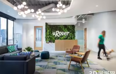 爱宠者天堂！宠物友好型办公室设计：美国Rover办事处设计案例