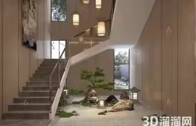 三折楼梯怎么设计灯具？