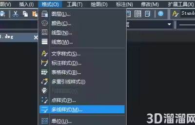 CAD怎么画不一样颜色多线？