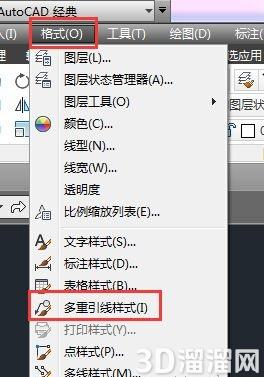 CAD多重引线标注的箭头符号设置方法