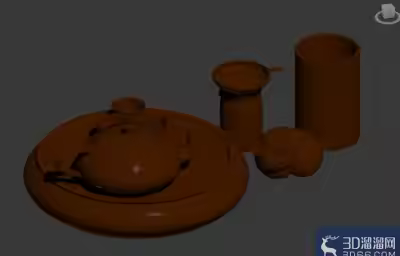 3Dmax茶具模型刻字教程