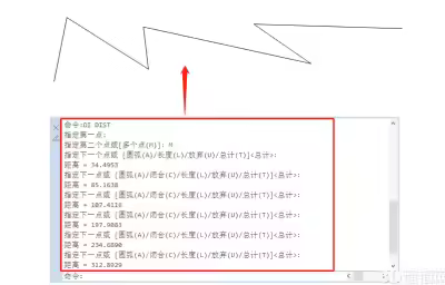 CAD如何測(cè)量連續(xù)線段長(zhǎng)度？